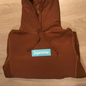 Supreme Box Logo Hoodie BLH FW-17 Rust